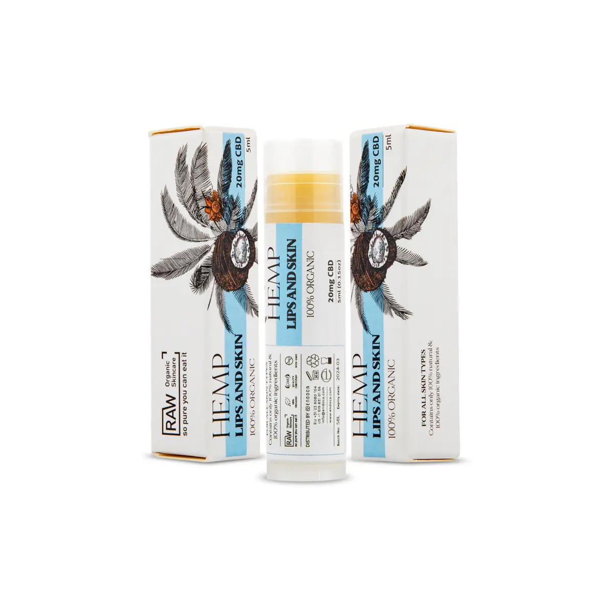 Lip Balm – 20mg CBD – Lips & skin