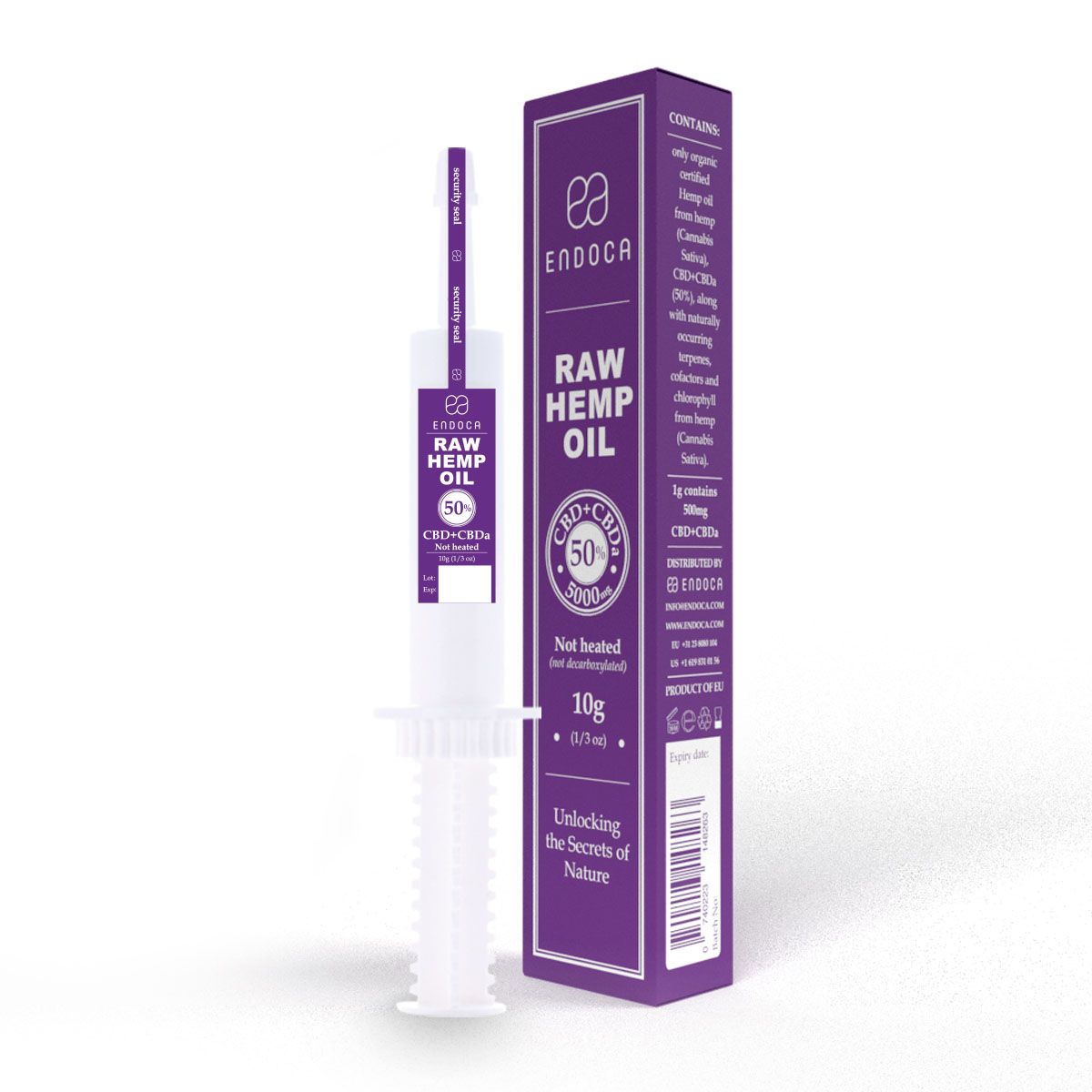 Raw CBD oil extract 500mg CBD+CBDa/ml